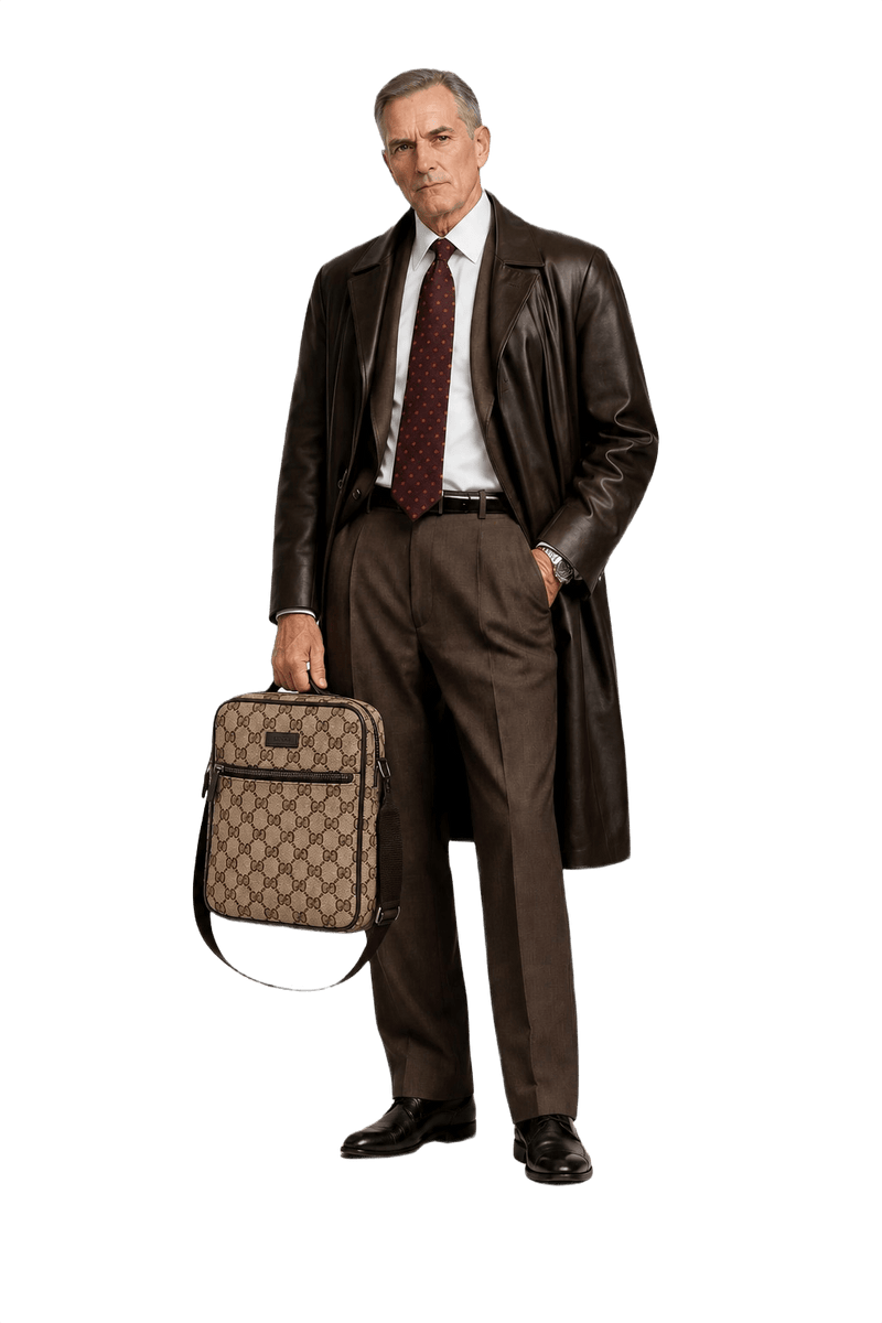 [1980s] Brown Canvas Bag - Model