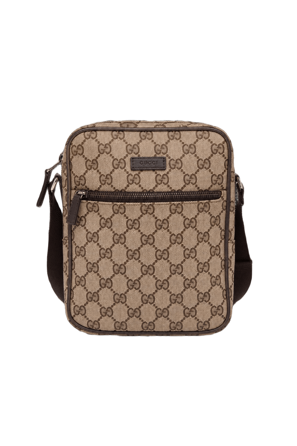 [1980s] Brown Canvas Bag - Front View