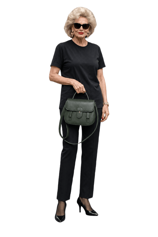 1980s Emerald Green Leather Bag - Model
