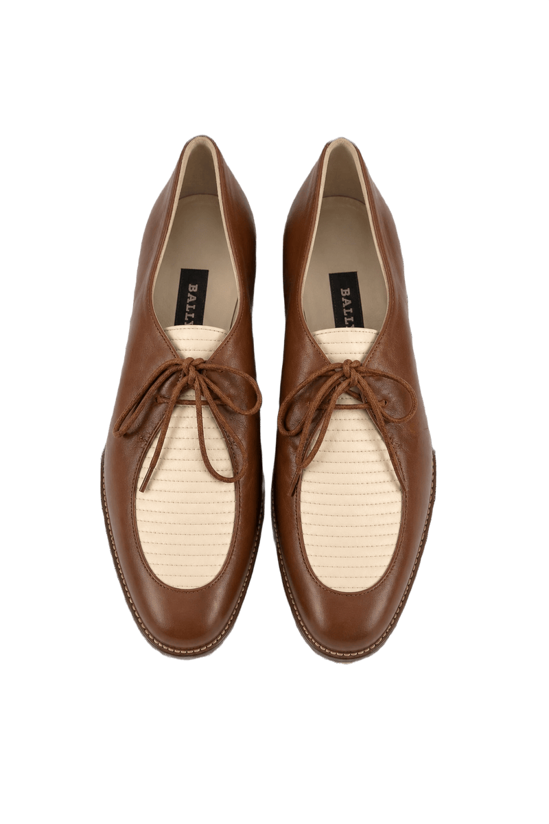 1990s Brown Leather Shoes - Front View