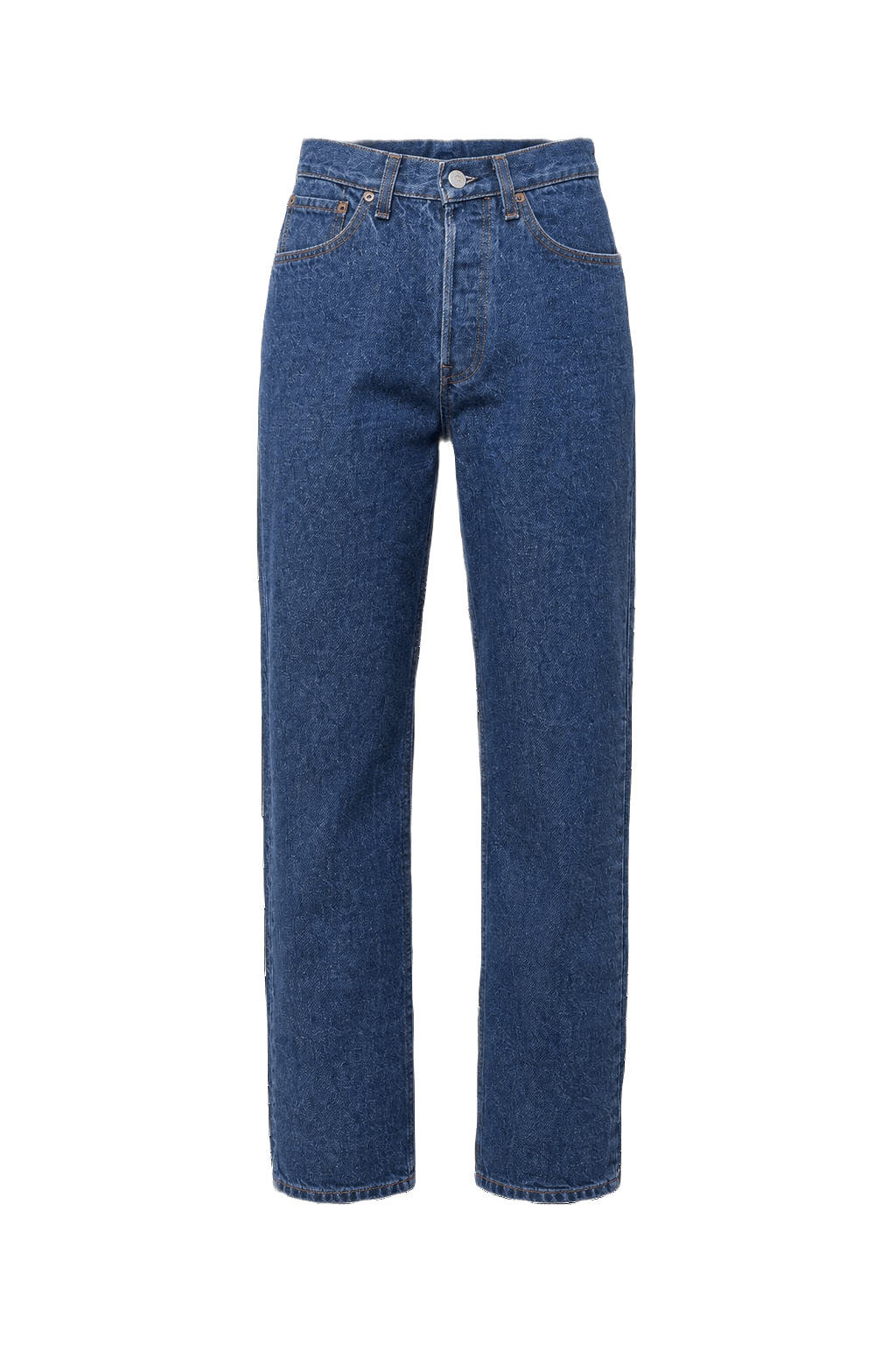 1980s Blue Denim Jeans - Front View