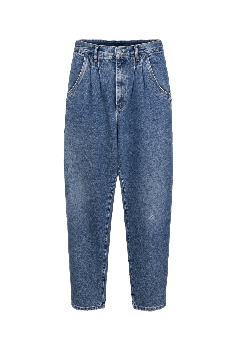 1980s Light Blue Denim Jeans - Front View