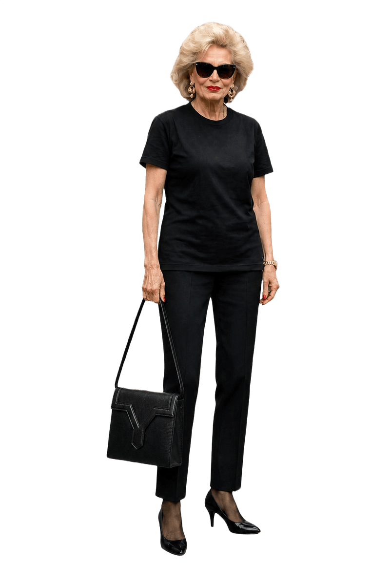 1980s Black Leather Bag - Model