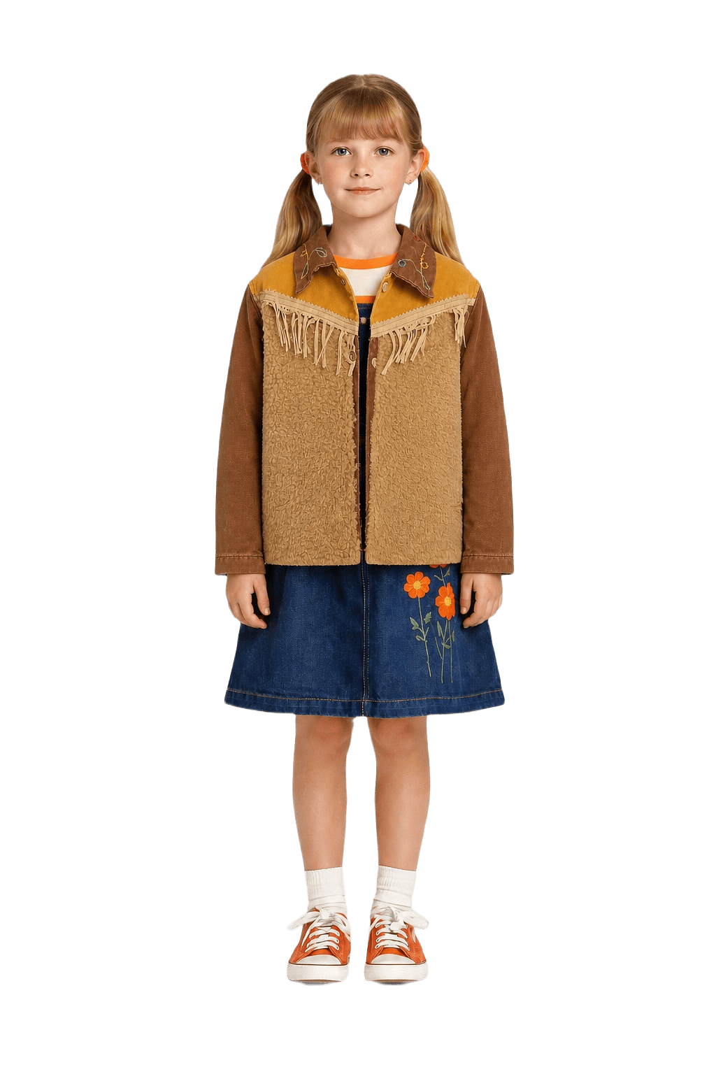 1960s Brown Cotton Jacket - Model