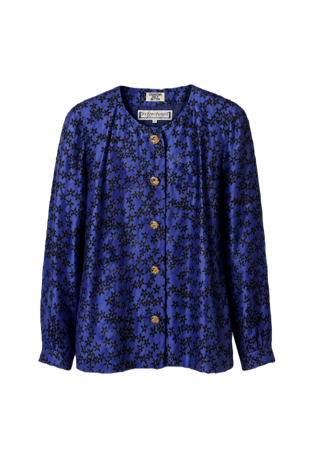 1970s Purple Cotton Blazer - Front View
