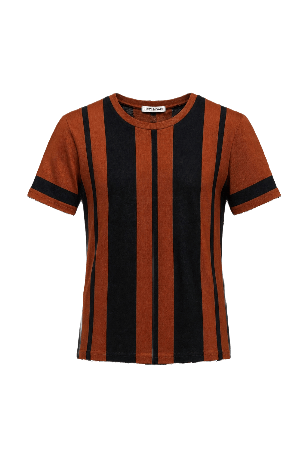 1990s Rust Orange Cotton Blend T-Shirt - Front View