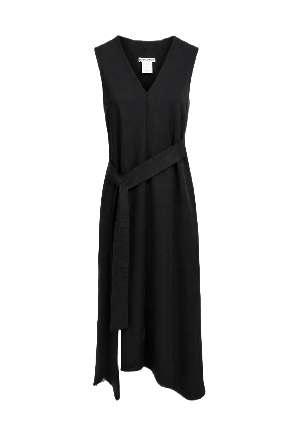 1990s Black Synthetic Dress - Front View