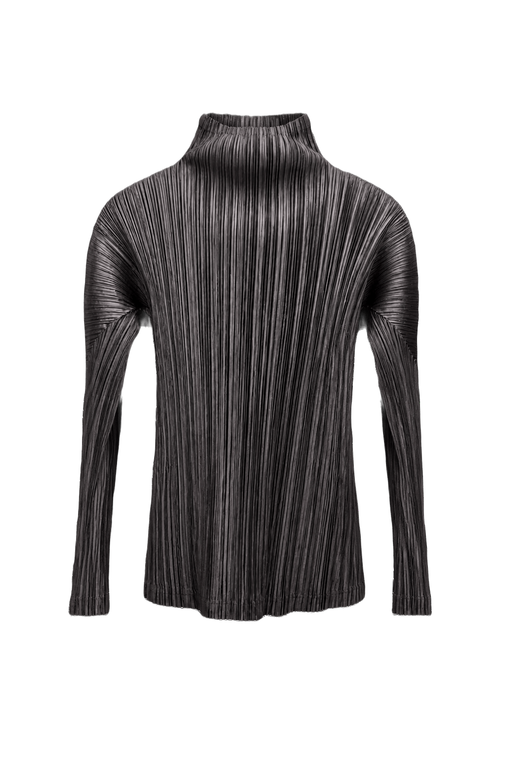 1990s Dark Grey Synthetic Blend Sweater - Front View
