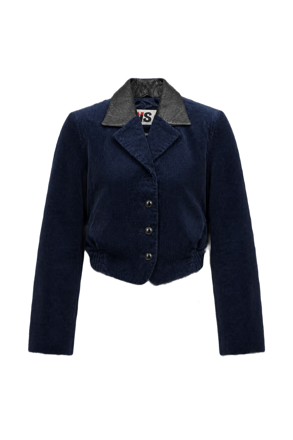 1990s Navy Blue Corduroy Jacket - Front View