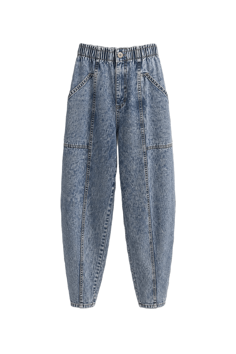 1980s Light Blue Denim Jeans - Front View