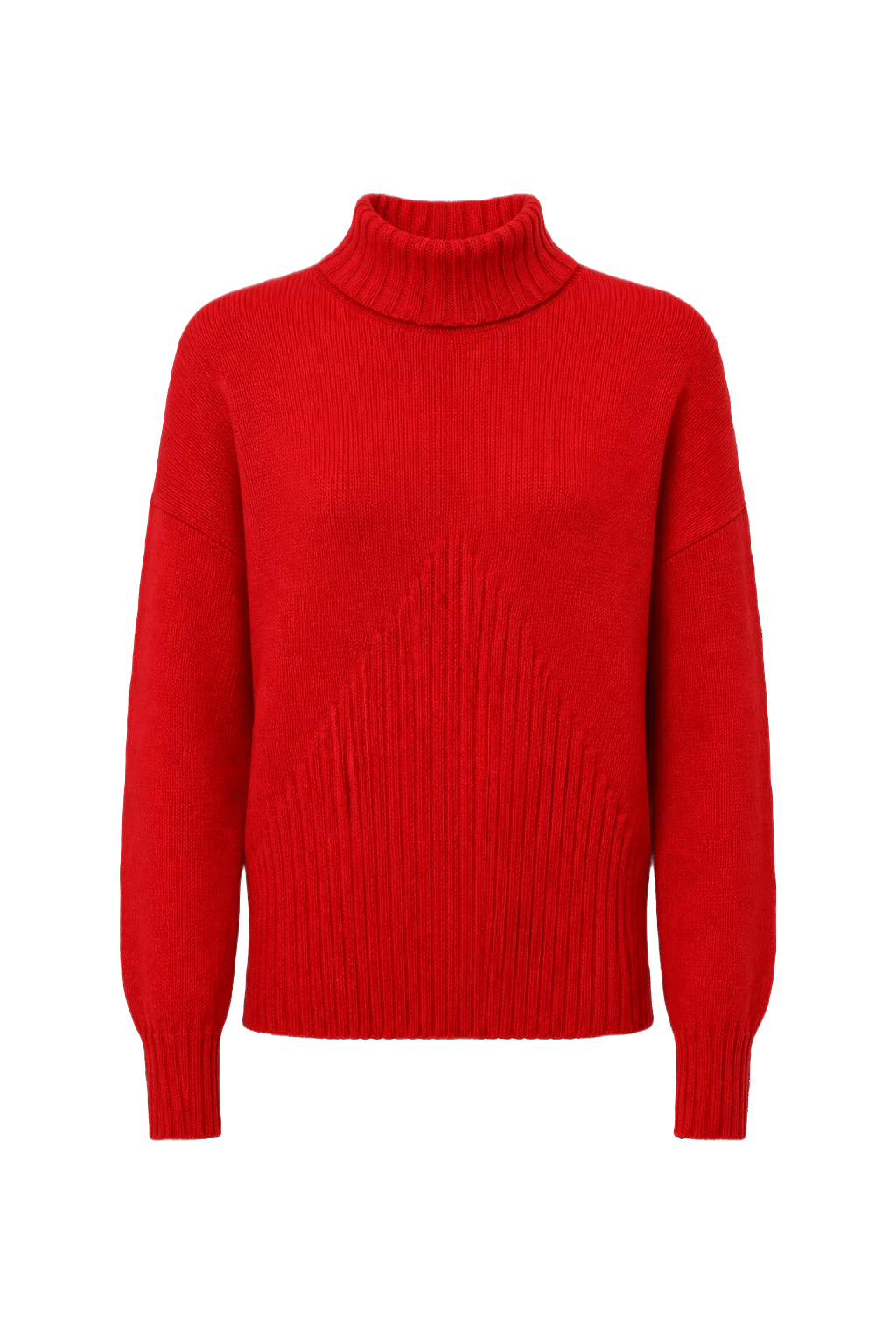 1980s Red Wool Blend Sweater - Front View