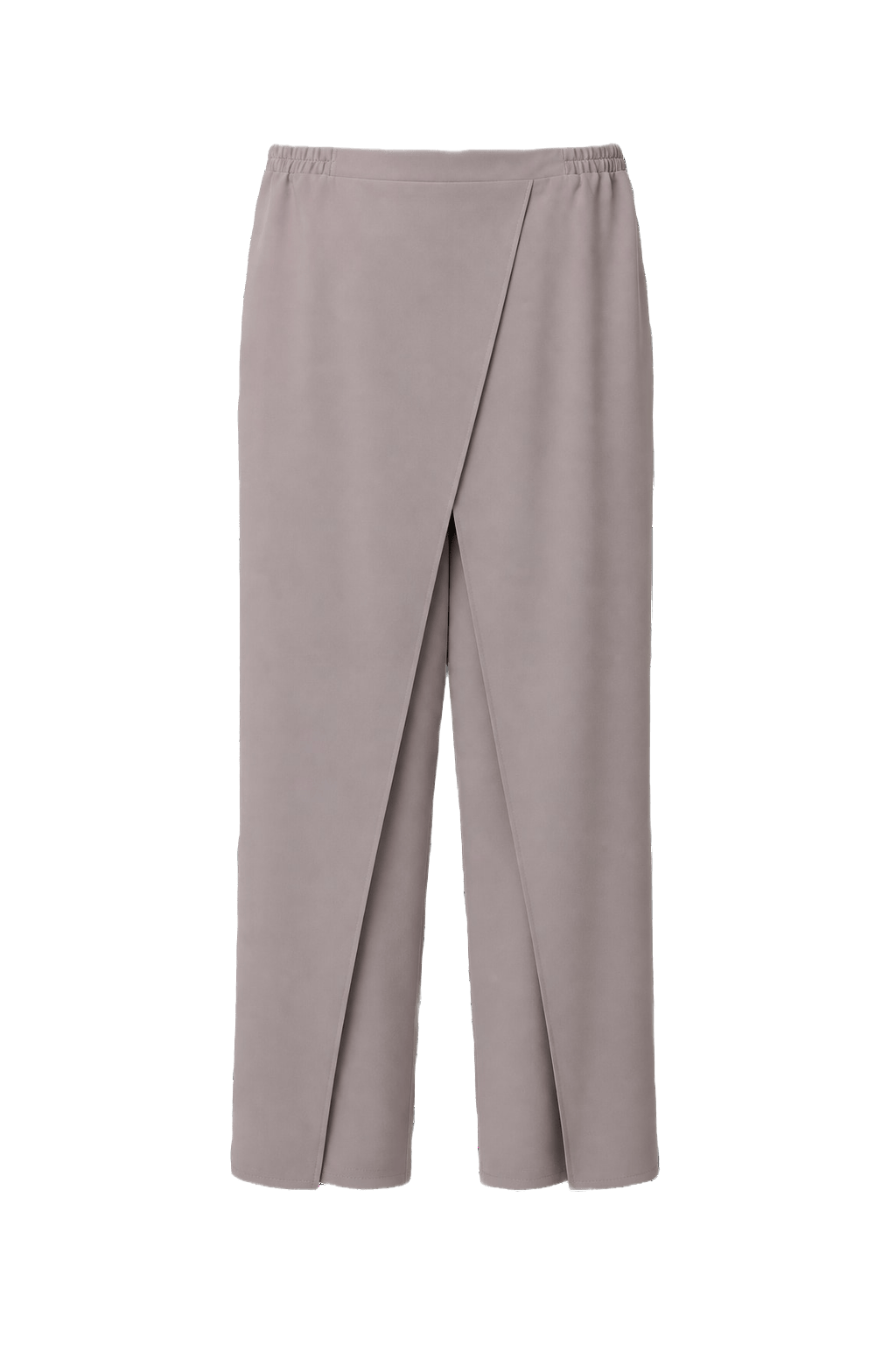 1990s Lavender Polyester Blend Pants - Front View