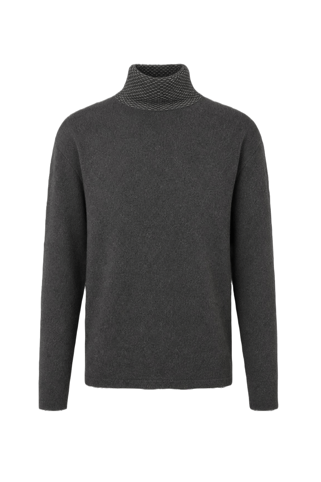 1970s Black Wool Sweater - Front View