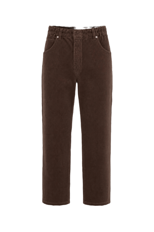 1990s Brown Corduroy Pants - Front View