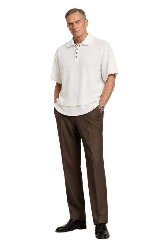 1990s White Cotton Polo - Model