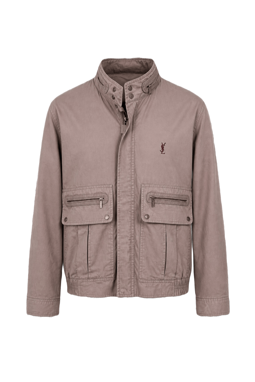 1990s Light Brown Leather Jacket - Front View