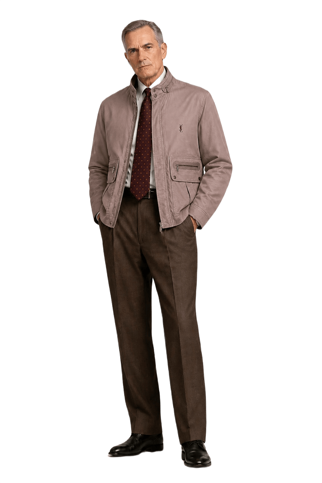 1990s Light Brown Leather Jacket - Model