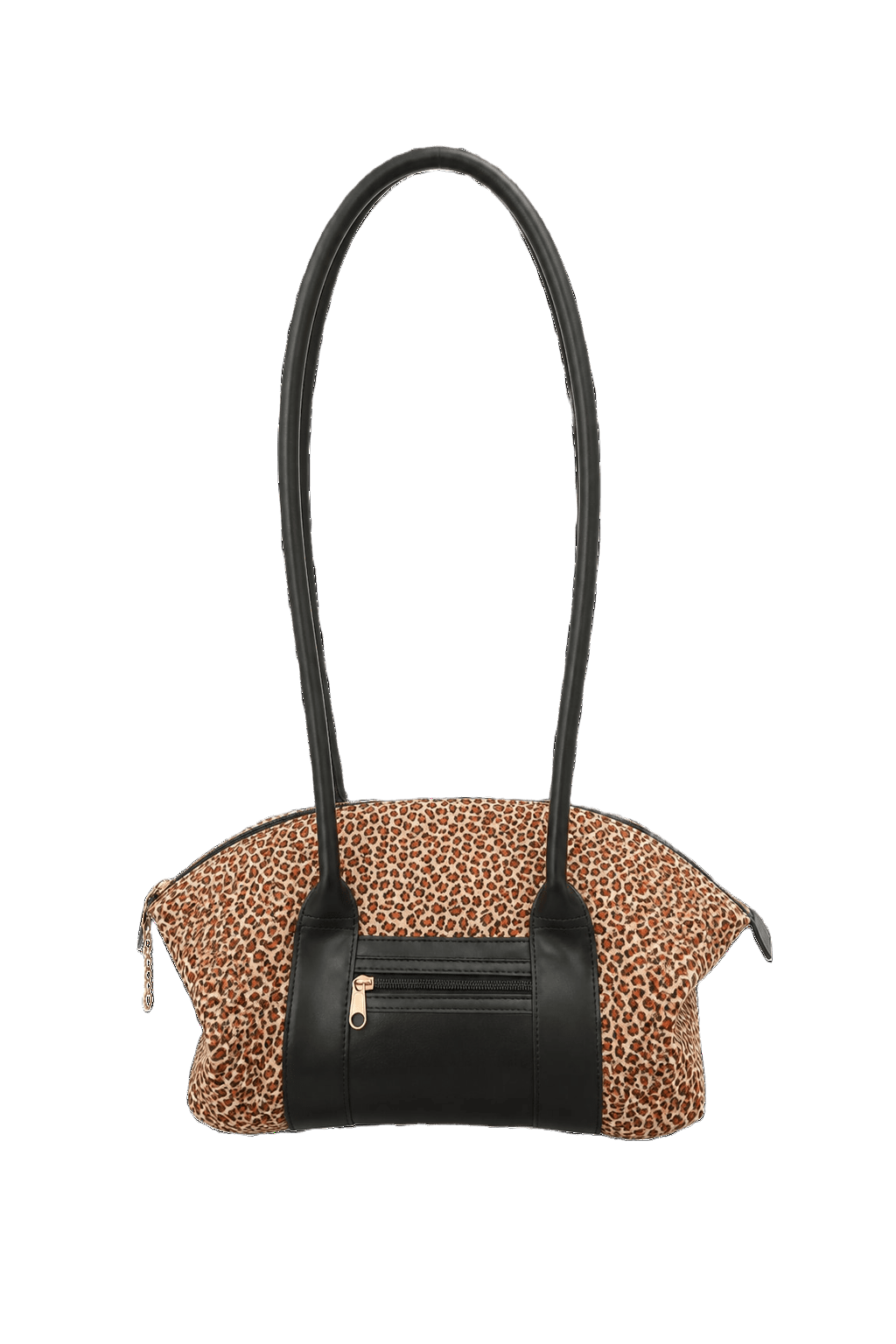 1990s Leopard Print Fabric Bag - Front View