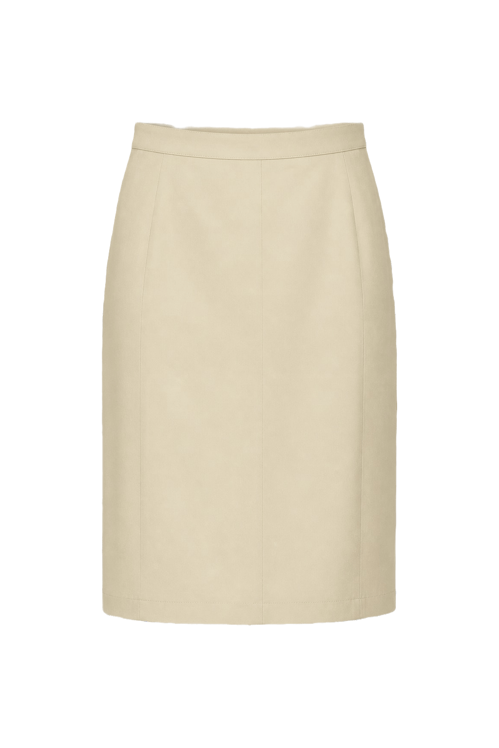 1990s Cream Cotton Blend Skirt - Front View