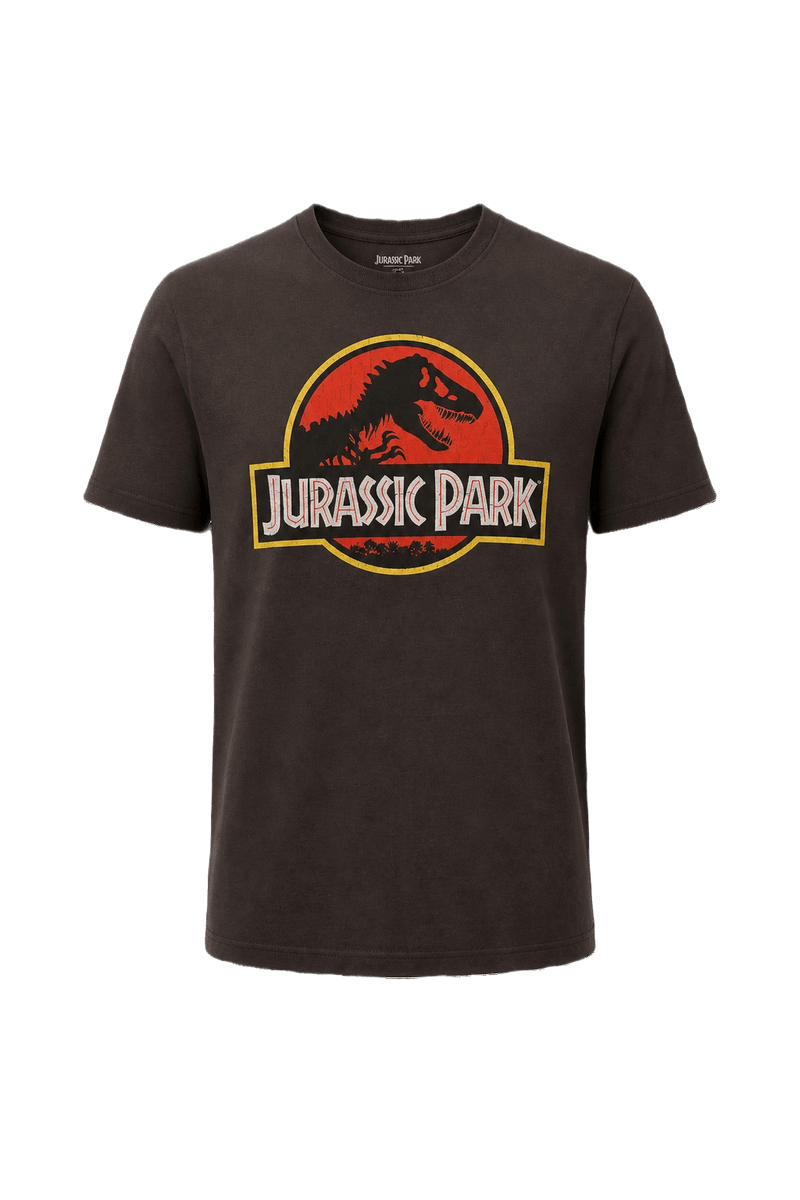 1990s Dark Brown Cotton T-Shirt - Front View