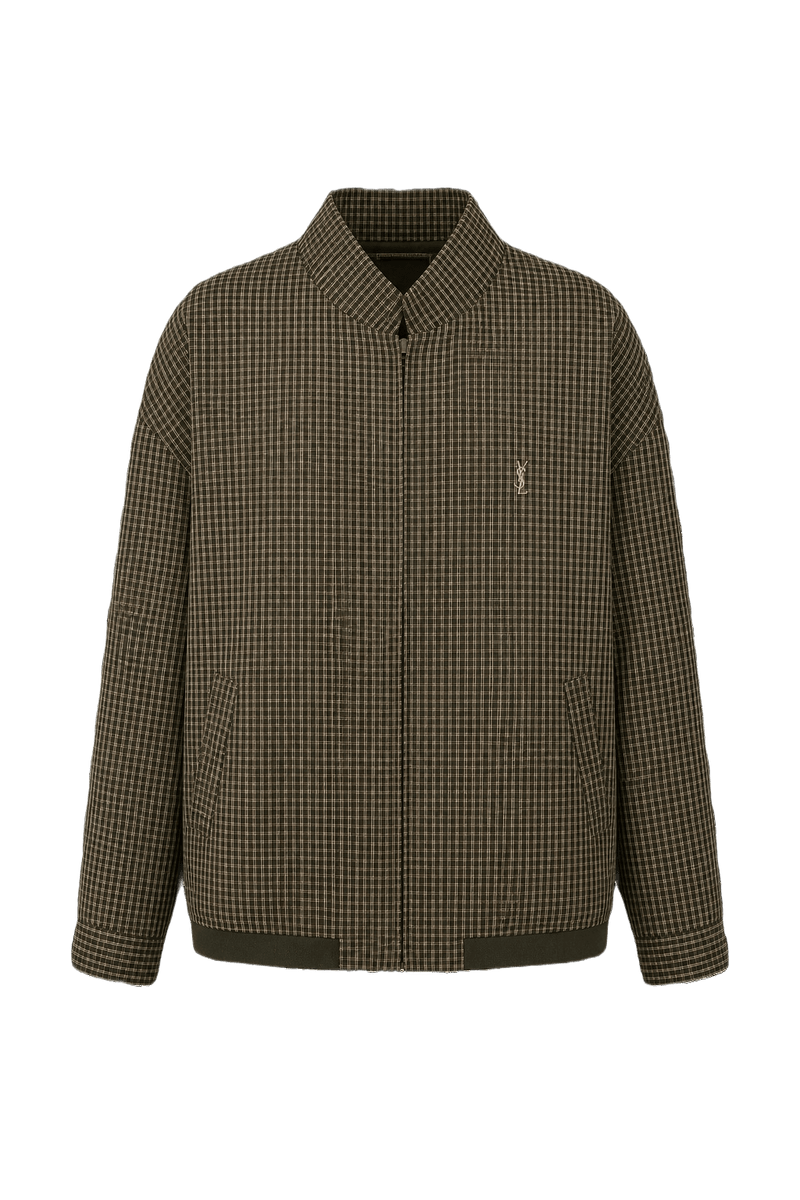 1980s Brown Cotton Jacket - Front View