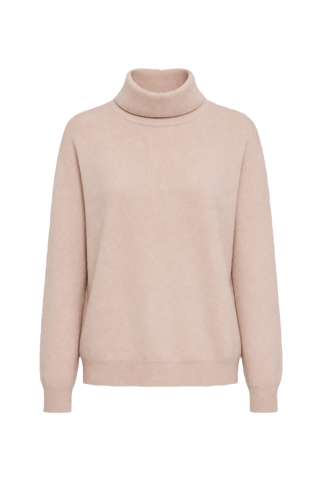 1980s Pale Pink Wool Blend Sweater - Front View