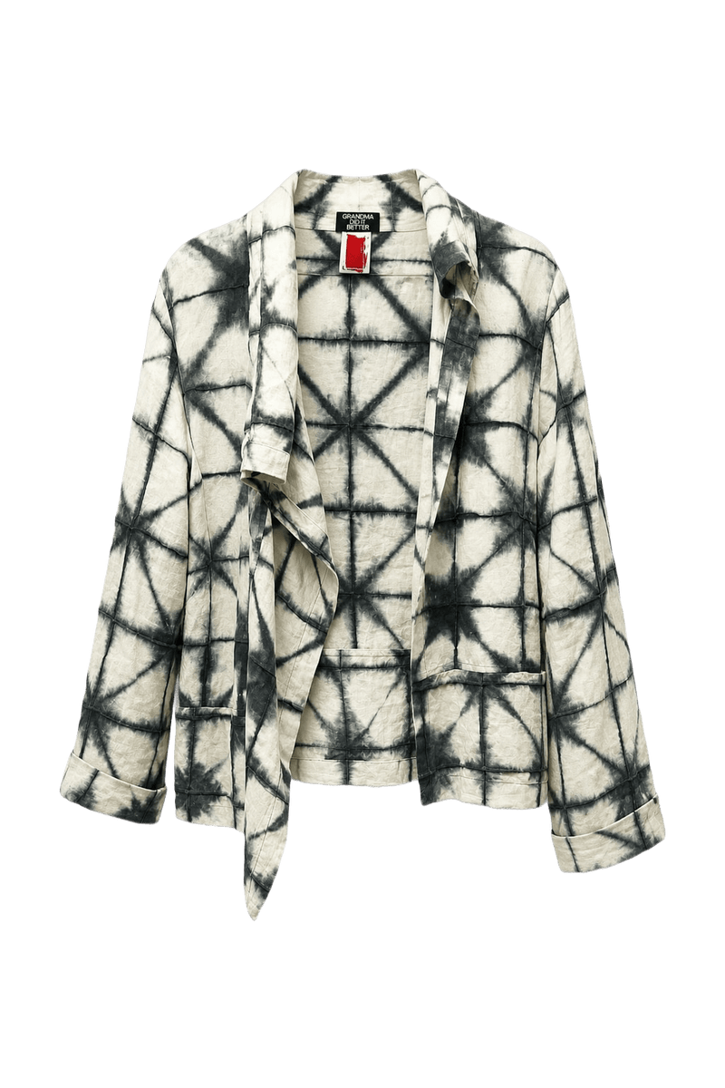 1990s White Cotton Jacket - Front View