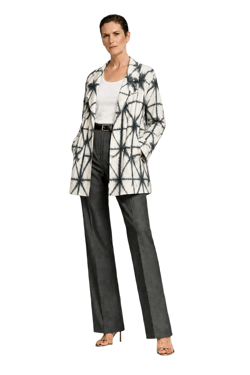 2000s Off-White Cotton Jacket - Model