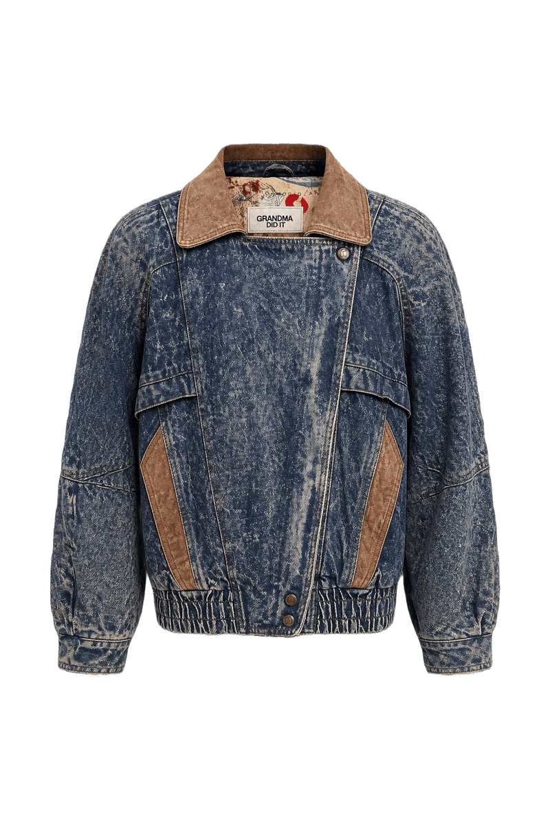 1990s Blue Denim Jacket - Front View