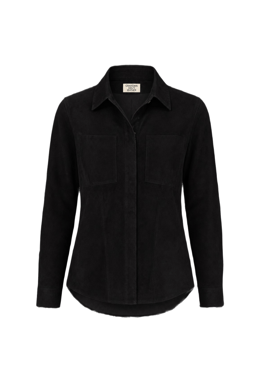 2000s Black Suede Women's Jacket - Front View
