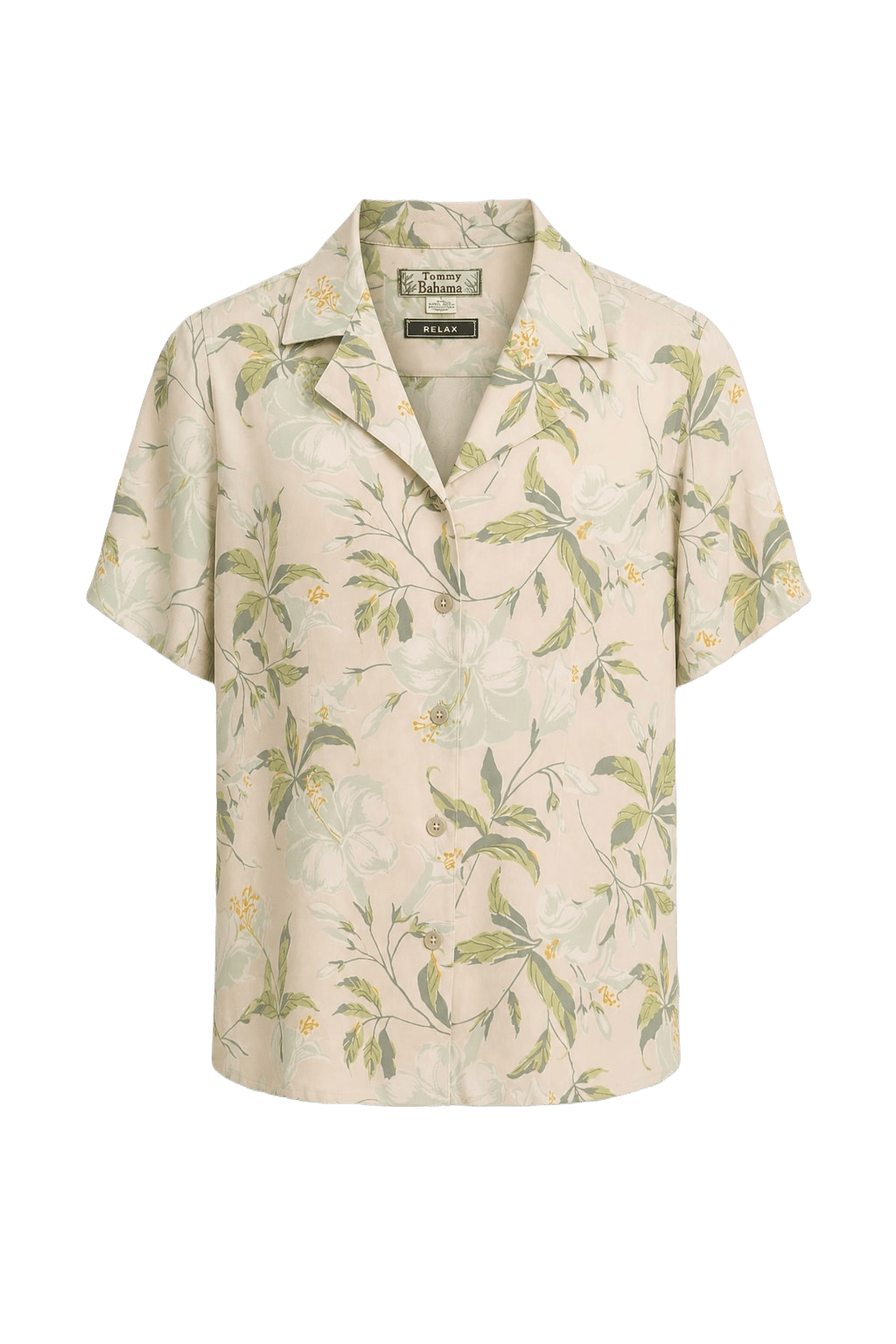 1980s Cream Cotton Shirt - Front View