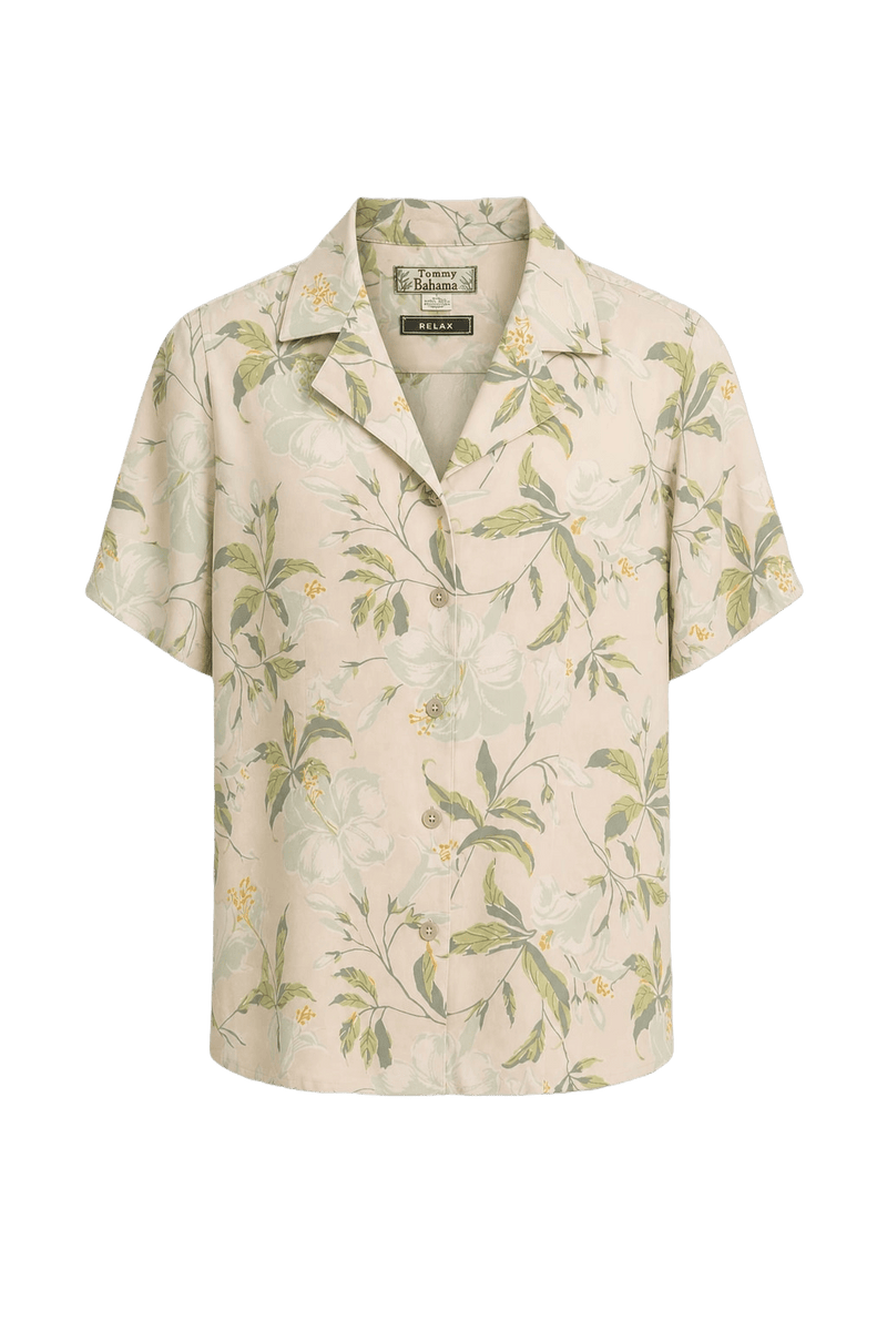 1980s Cream Cotton Shirt - Front View
