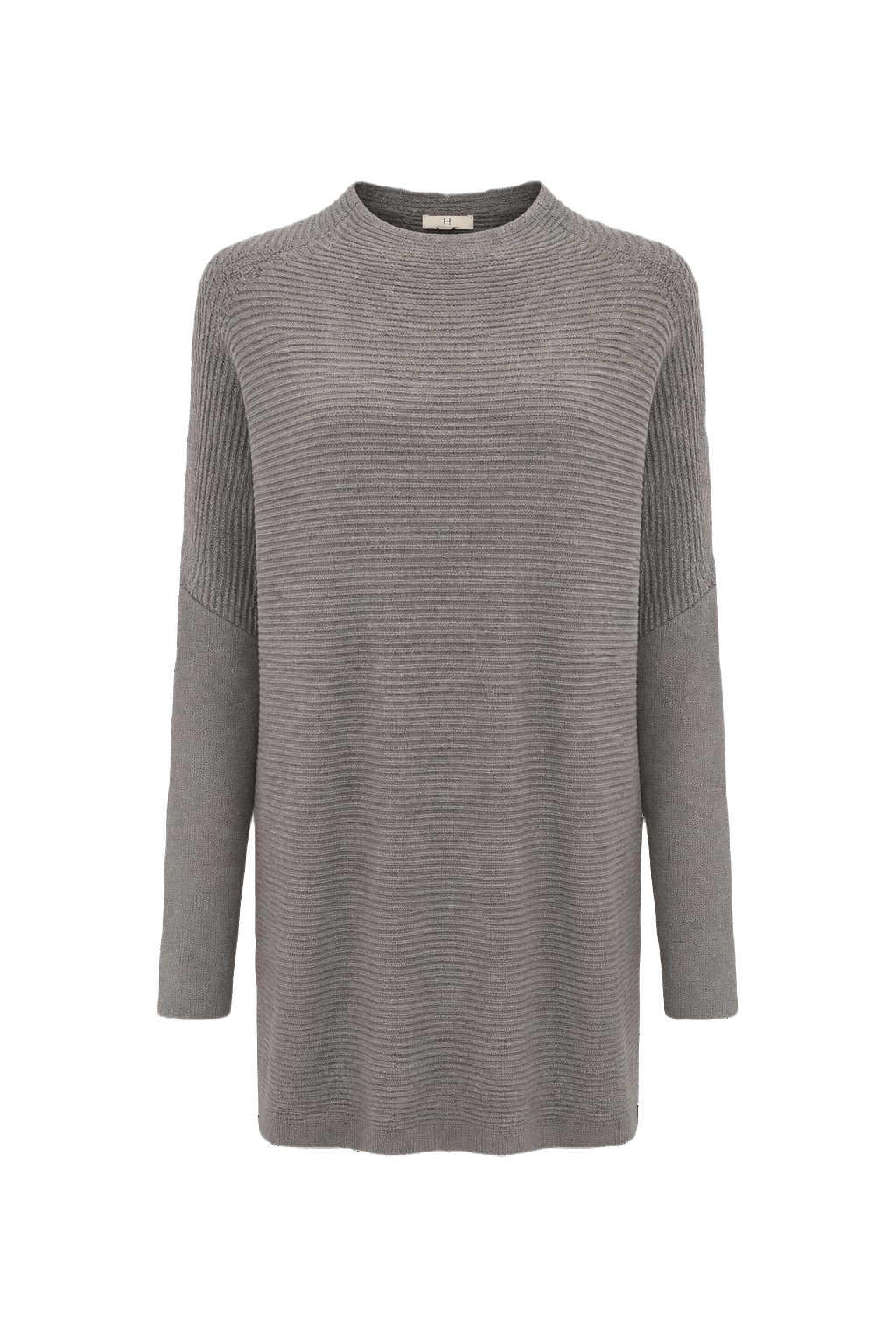 1990s Gray Cotton Blend Sweater - Front View