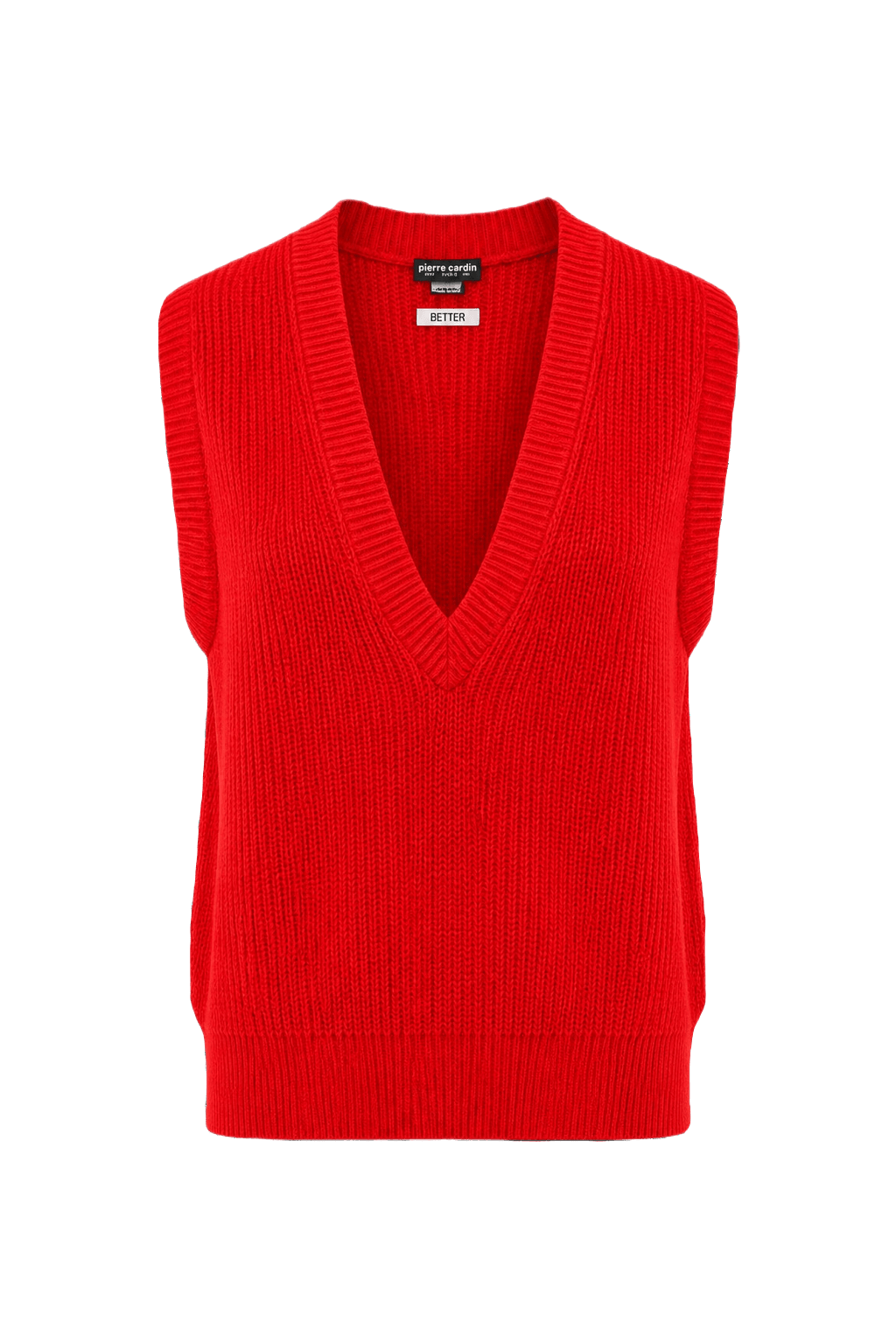1990s Red Cotton Sweater - Front View