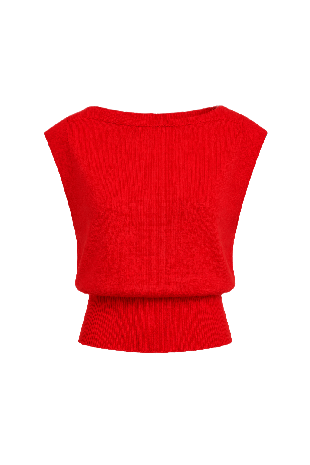 1990s Red Synthetic Blend Sweater - Front View
