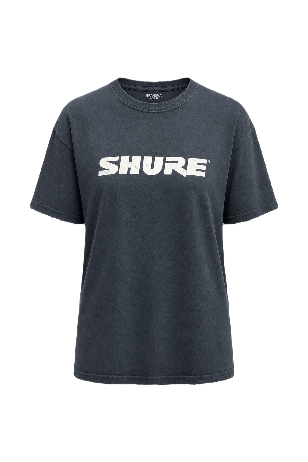 1990s Dark Blue Cotton T-shirt - Front View
