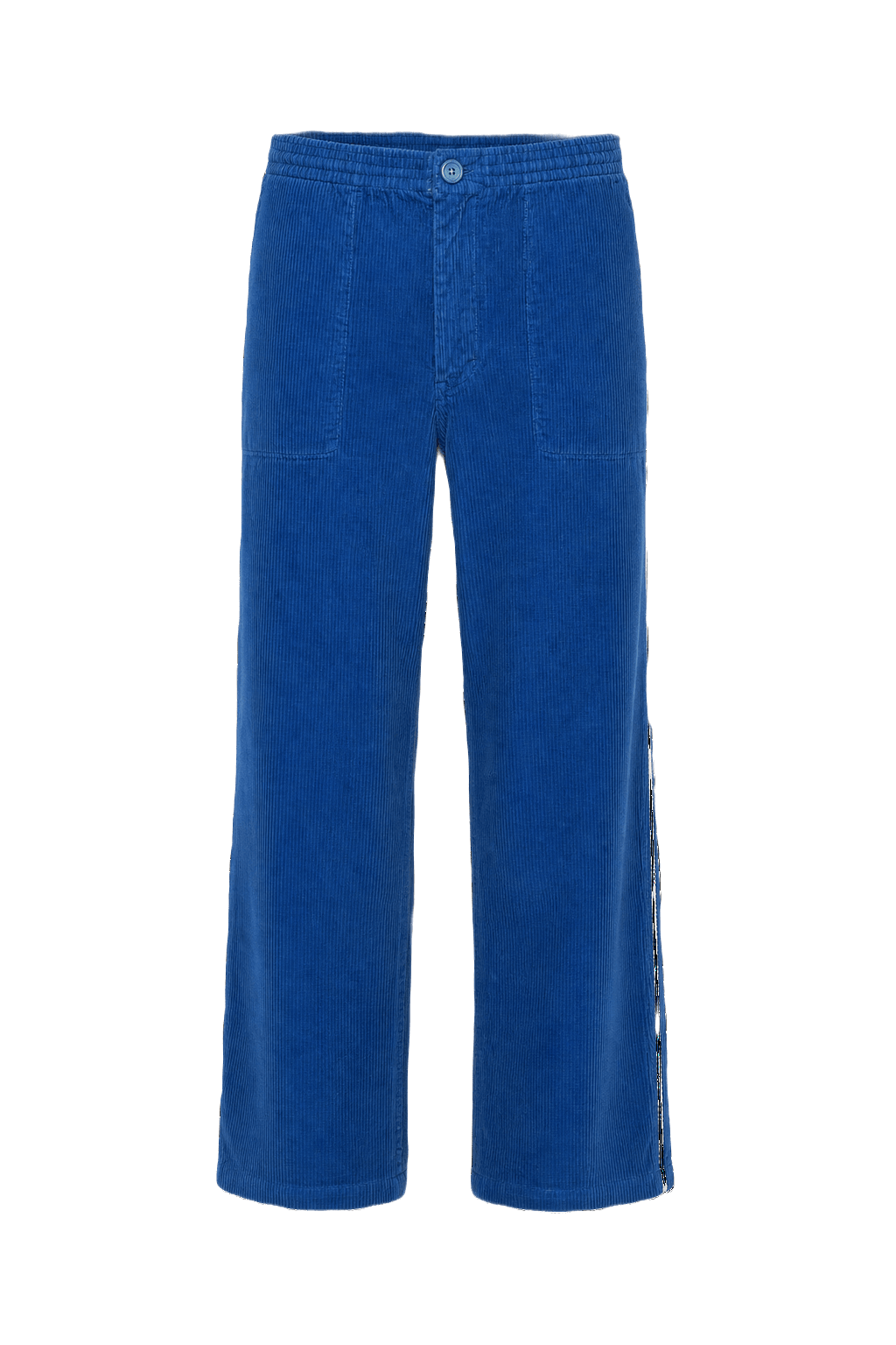 1970s Blue Corduroy Trousers - Front View