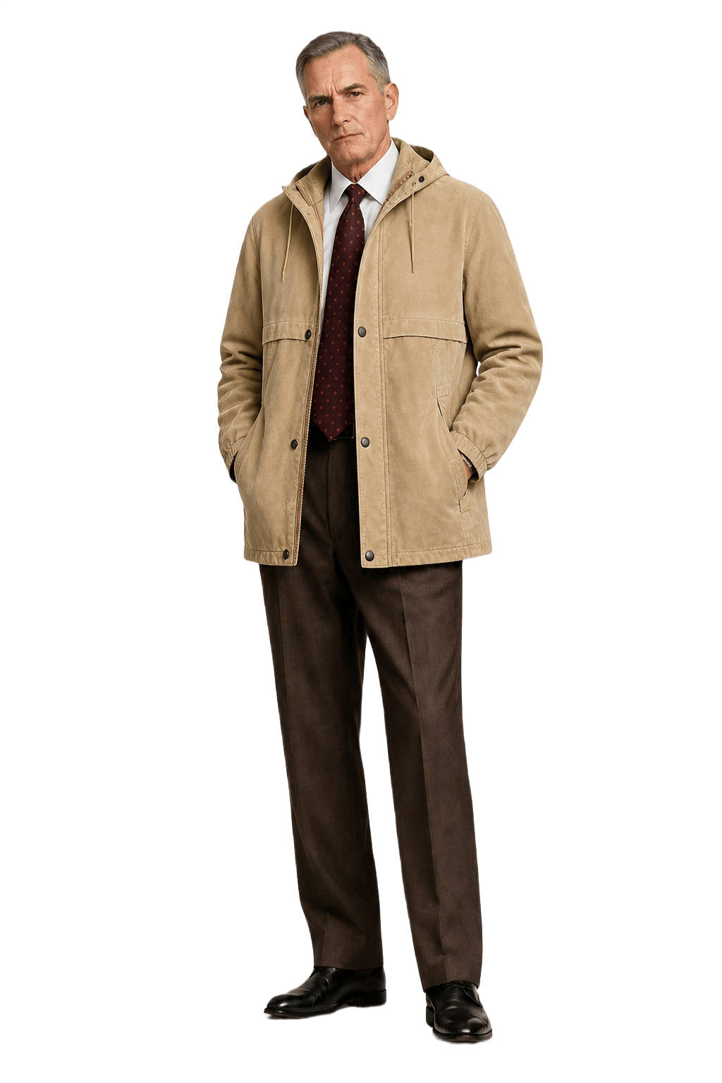 1990s Beige Suede Jacket - Model