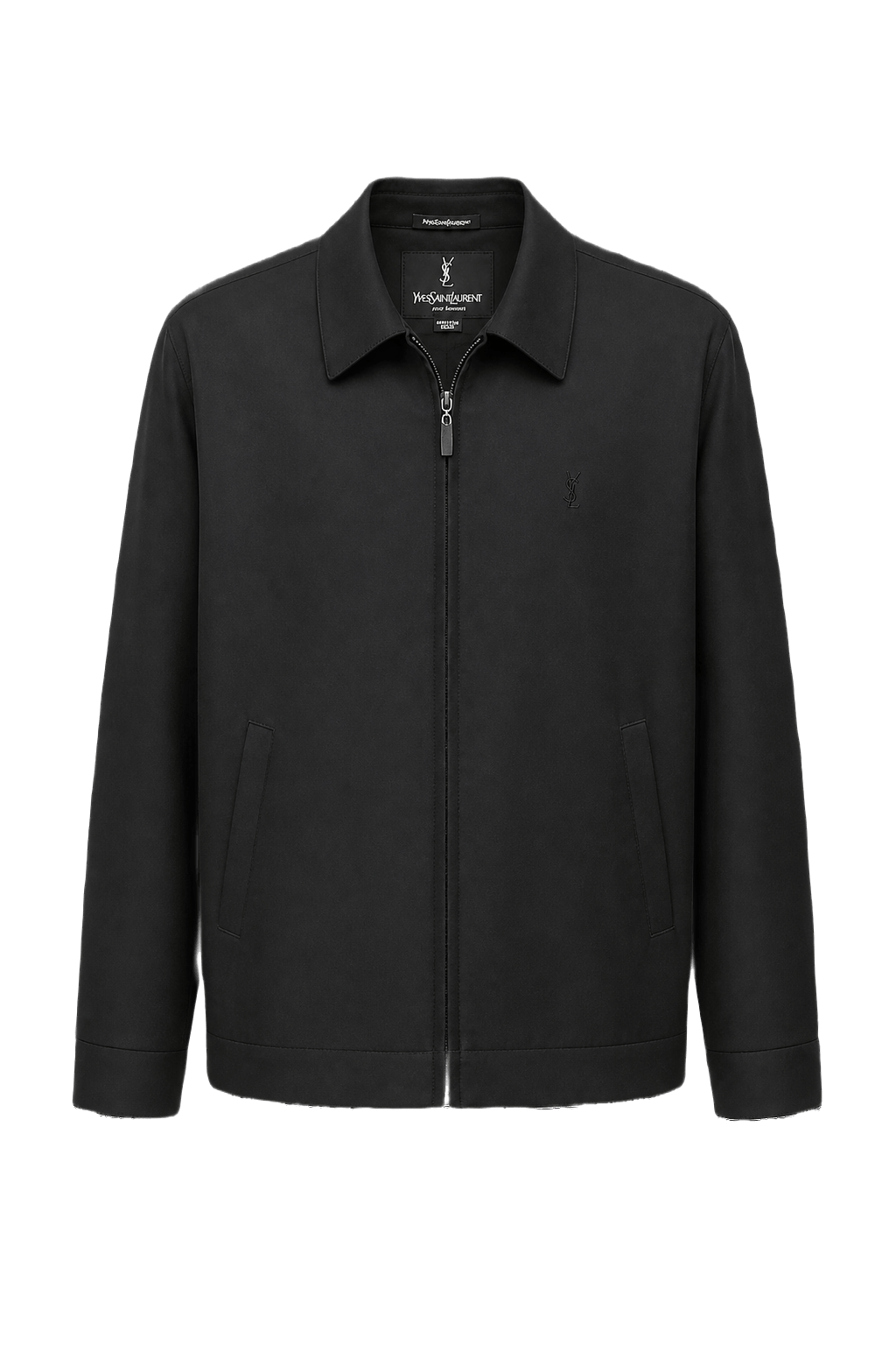 1980s Black Cotton Jacket - Front View