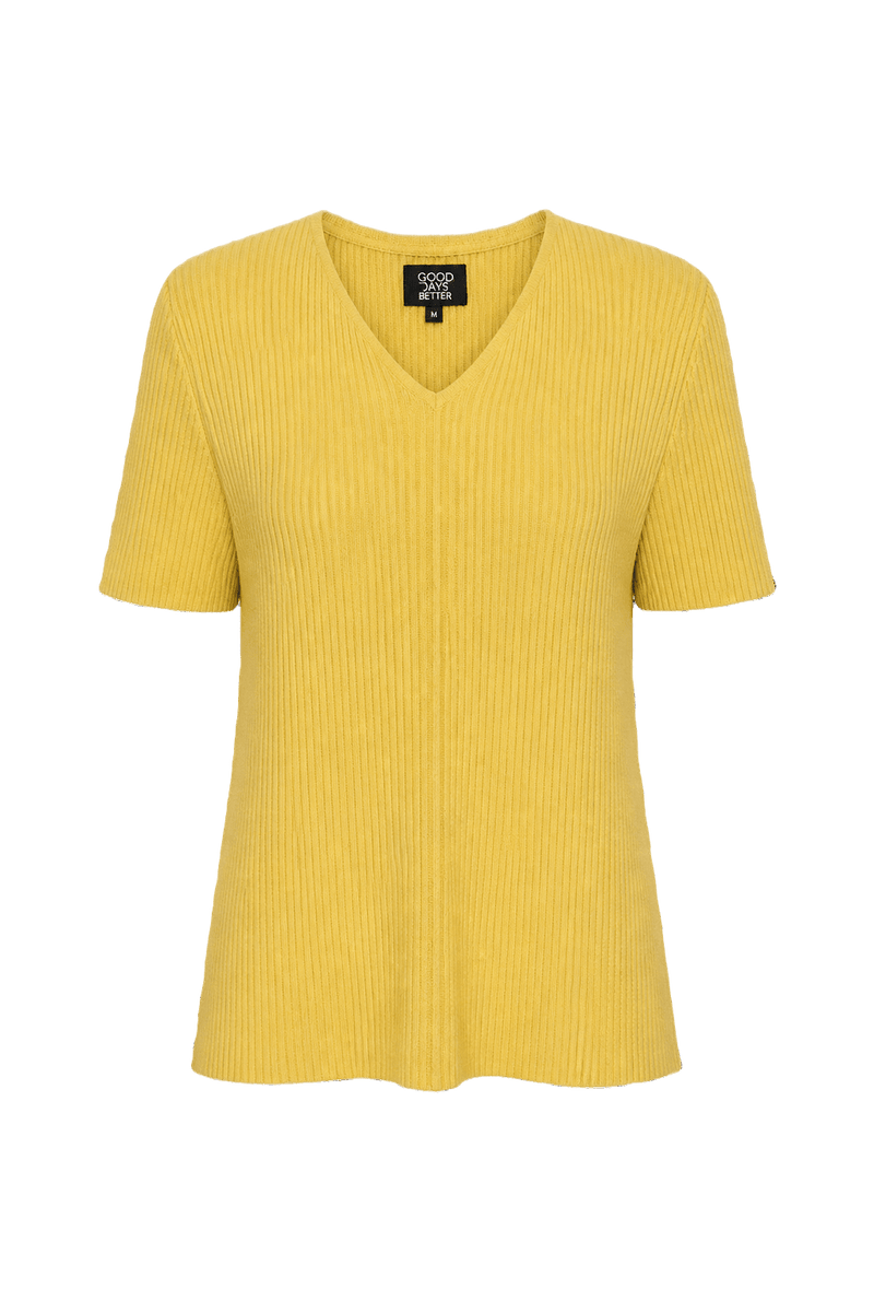 1990s Yellow Wool Blend Sweater - Front View