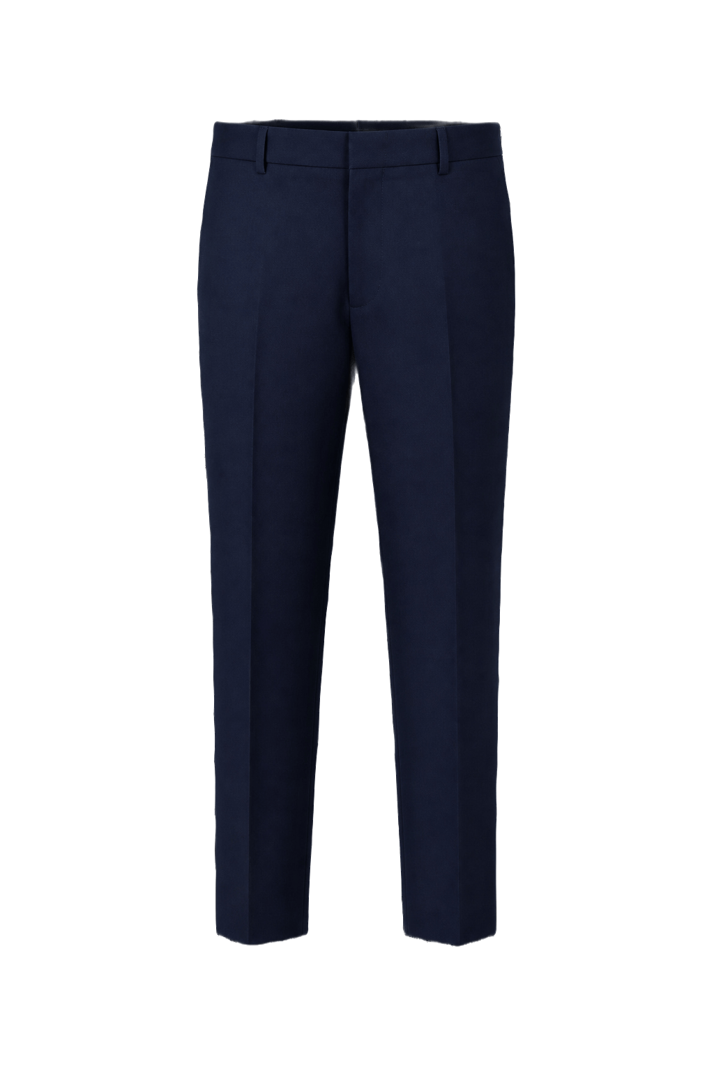 1960s Navy Blue Wool Blend Pants - Front View