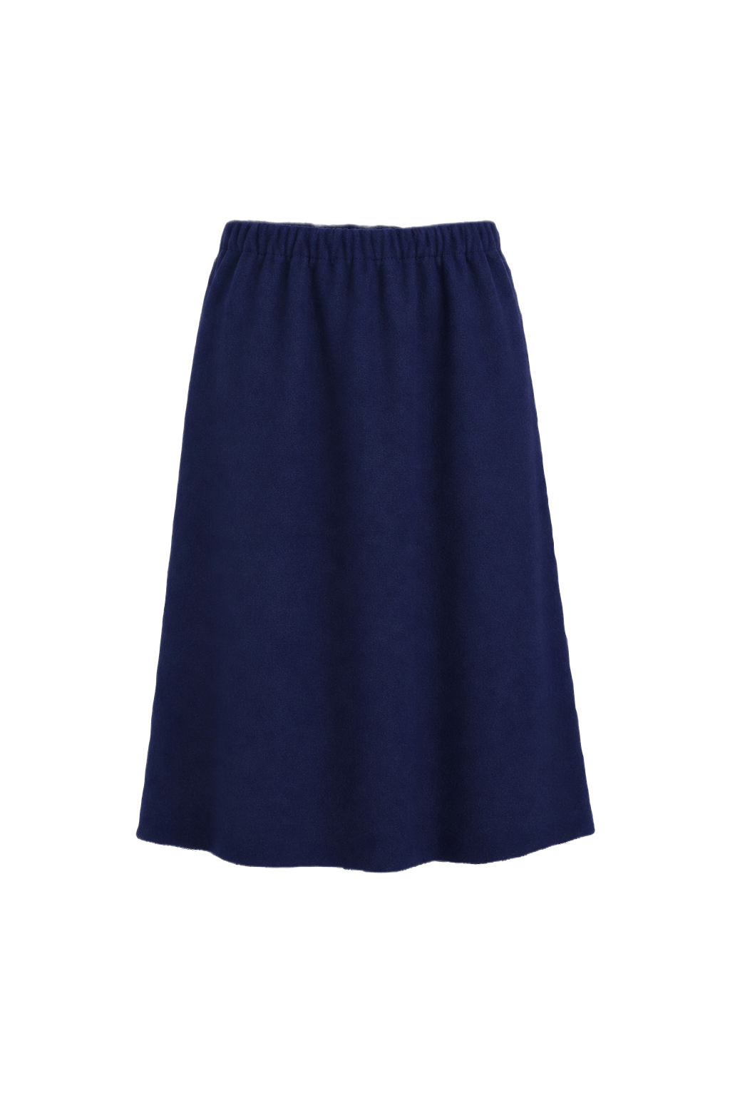 1960s Vivid Blue Wool Blend Skirt - Front View