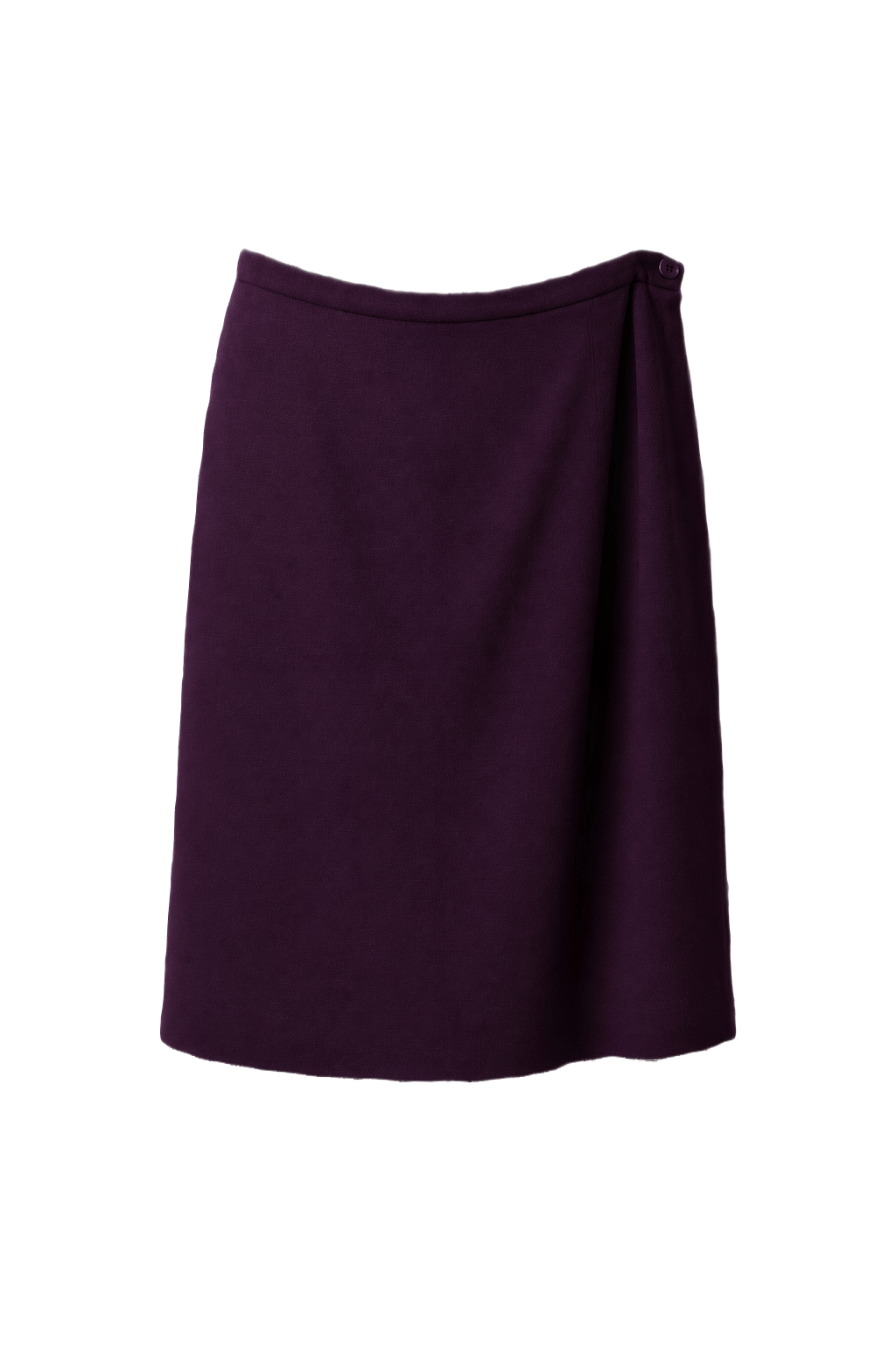 1950s Purple Wool Skirt - Front View