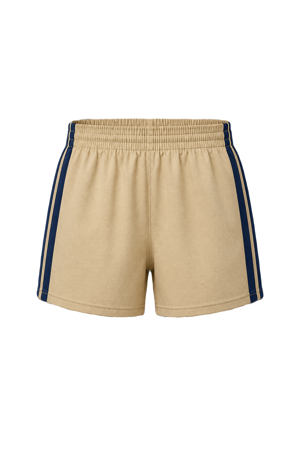 1980s Camel Cotton Shorts - Front View