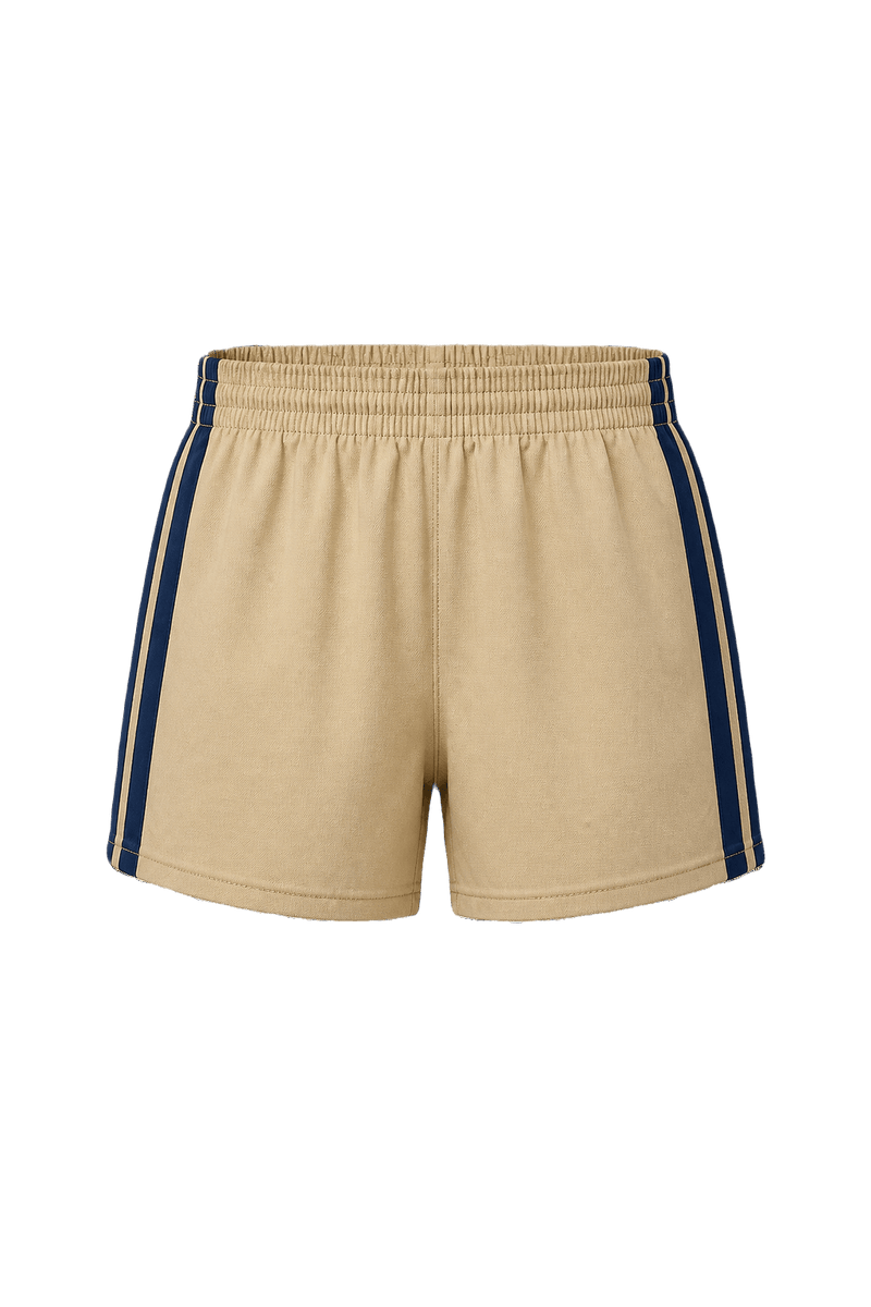 1980s Camel Cotton Shorts - Front View