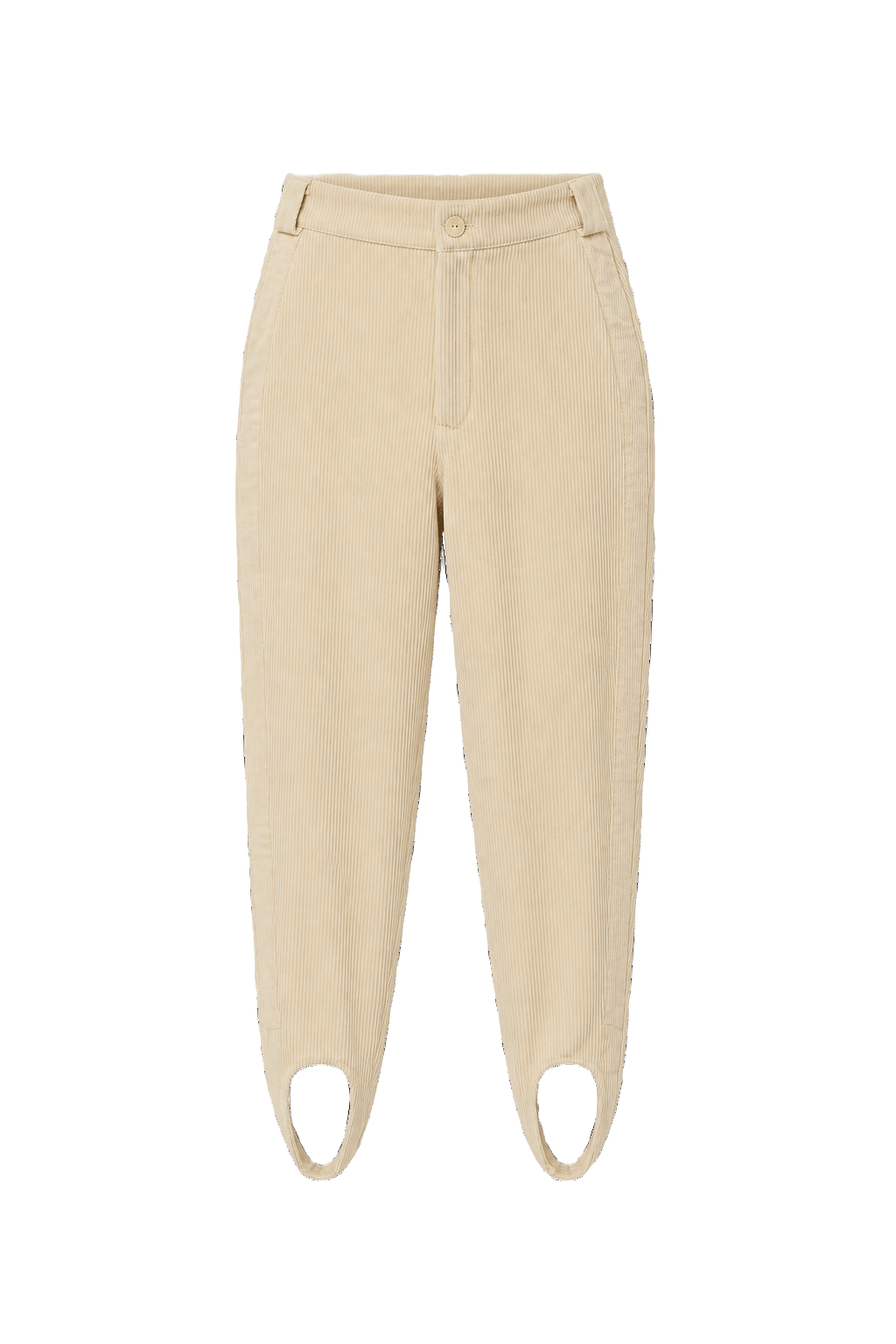 1960s Cream Cotton Pants - Front View