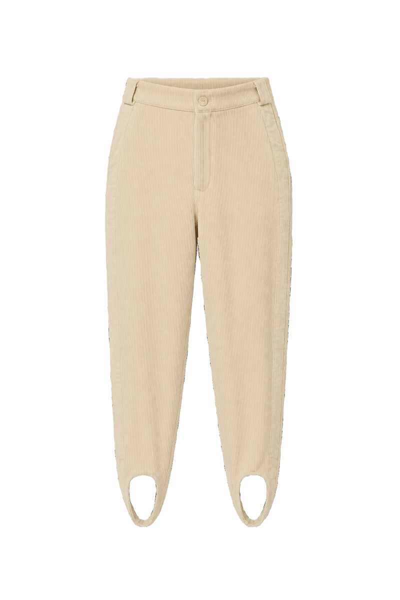 1960s Cream Cotton Pants - Front View