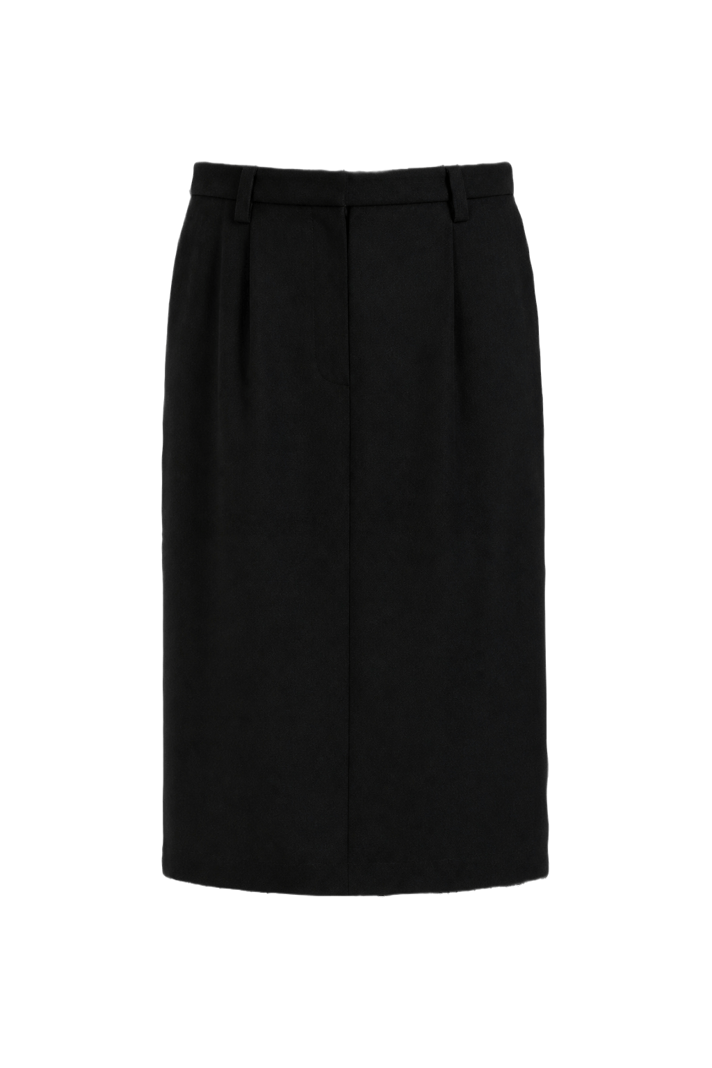 1950s Black Wool Skirt - Front View