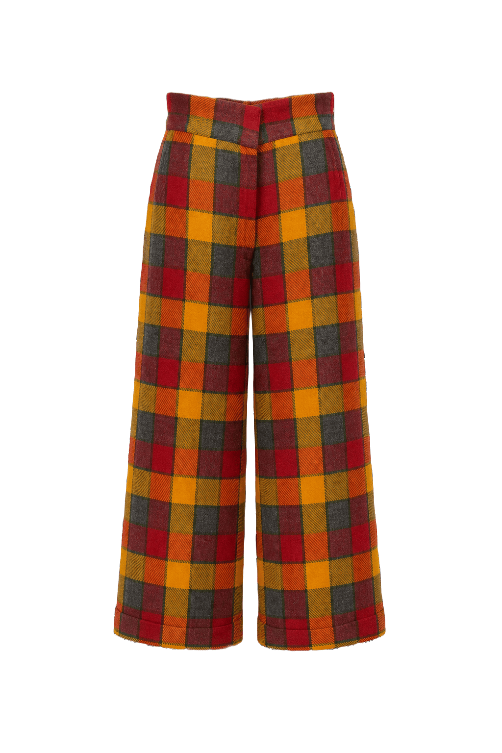 1950s Yellow Wool Culottes - Front View