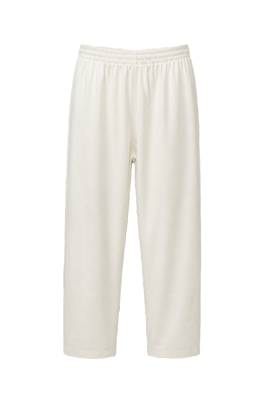 1980s Cream White Cotton Pants - Front View